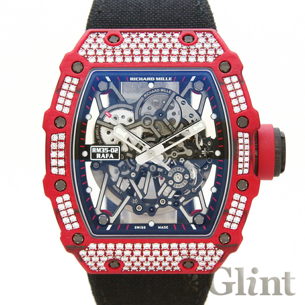 リシャールミル（RICHARD MILLE）RM35-02 FQ RAFA ラファエル・ナダル パヴェダイヤモンド〔純正ダイヤモンド〕〔メンズ〕〔腕時計〕【中古】