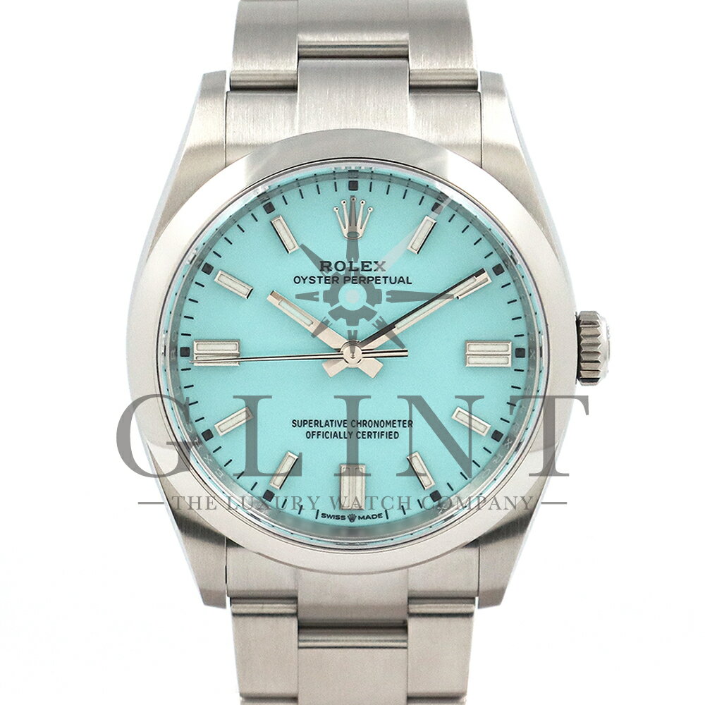 オイスター ロレックス（ROLEX）オイスターパーペチュアル36 ターコイズブルー 126000 〔2024年4月/ランダムシリアル〕〔メンズ〕〔腕時計〕【新品】