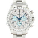 ロレックス(ROLEX)デイトナ 116576TBR プラチナ アイスブルー バゲットダイヤモンド 〔2018年7月/ランダムシリアル〕〔メンズ〕〔腕時計〕【中...