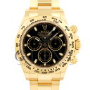 ロレックス(ROLEX)デイトナ 116508 18Kイエローゴールド ブラック文字盤〔2018年1月/ランダムシリアル〕〔メンズ〕〔腕時計〕【中古】