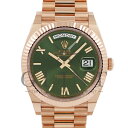 ロレックス(ROLEX)デイデイト 40 228235 オリーブグリーン文字盤〔2024年10月/ランダムシリアル〕〔メンズ〕〔腕時計〕【中古】