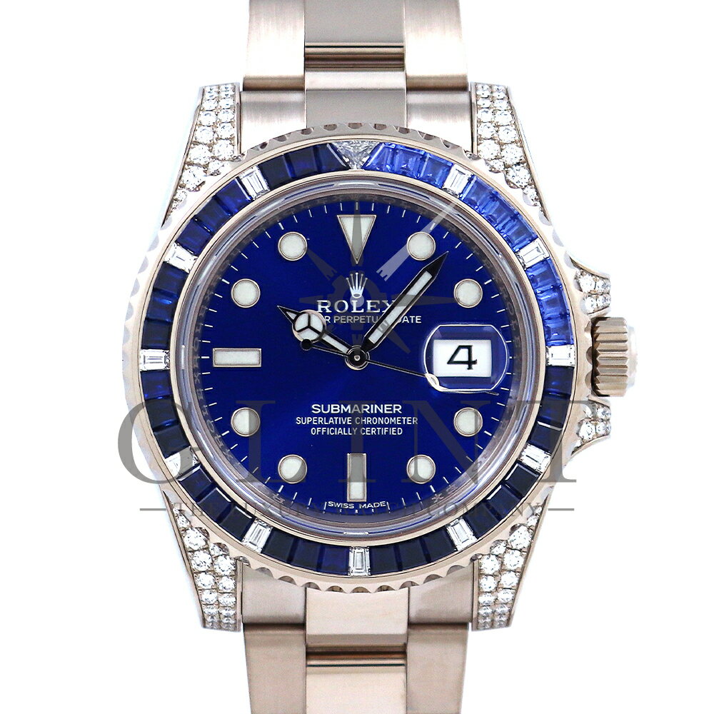 ロレックス（ROLEX）サブマリーナーデイト 116659SABR ブルー文字盤 バゲットダイヤモンド サファイア 〔2020年10月/ランダムシリアル〕〔メンズ〕〔腕時計〕【中古】