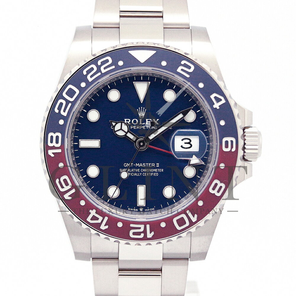GMTマスター 腕時計（メンズ） ロレックス（ROLEX）GMTマスターII 126719BLRO ミッドナイトブルー文字盤 〔2024年4月/ランダムシリアル〕〔メンズ〕〔腕時計〕【新品】