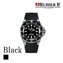 ラバーB（RUBBERB）ロレックス ディープシー（116660）専用ラバーベルト ブラック【純正バックル使用】※時計、バックルは付属しません