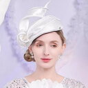 女優ハット くるくる リボン ストロー ベレー帽 ホワイト 白 帽子 ハット レディース ヘッドドレス ヘアアクセ ヘアアクセサリー ヘッドアクセ 髪飾り パー...