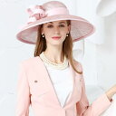 ストローハット 送料無料 くるくるリボン付き女優ストローハット ピンク 麦わら帽子 ハット レディース 女優帽 ヘッドドレス ヘアアクセ ヘッドアクセ 髪飾り 結婚式 グリッタードレス