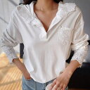 長袖 トップス フード レース ポケット 長袖 カットソー トップス 白 お嬢様 上品 オシャレ 女優 きれいめ 着痩せ 小顔 おしゃれ カジュアル 結婚式 レ...