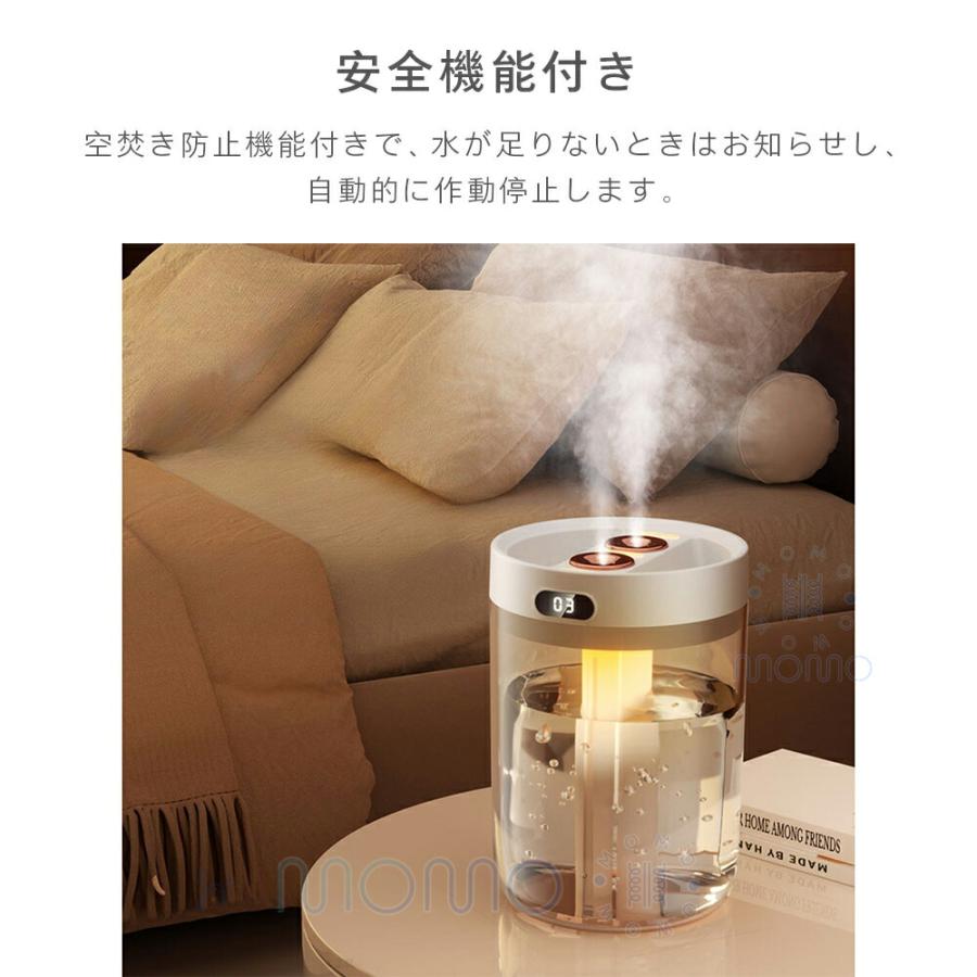 加湿器 アロマ加湿器 小型 コンパクト 超音波式 卓上 最大10時間 アロマオイル 1.5L大容量 上から給水 ..