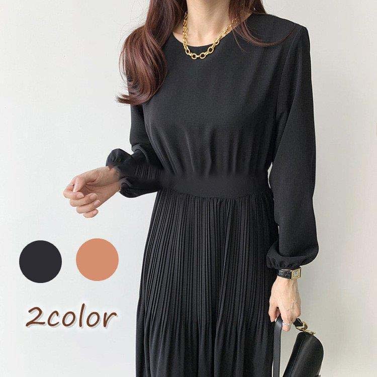 ワンピース レディース 40代ワンピース 秋冬新作 長袖ワンピース きれいめ 柄ワンピース シフォン フレアスカート オシャレ 通勤 結婚式 お出かけ 大人可愛いのサムネイル