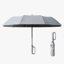 【スーパーSALE限定】傘 メンズ 日傘 折りたたみ傘 晴雨兼用 自動開閉 軽量 大きい UVカット コンパクト カラビナハンドル 撥水加工 完全遮光 耐風 レ...