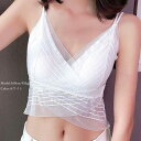 タンクトップ キャミソール ビスチェ 夏チュール 重ね着 ショット レース キャミ シルエット