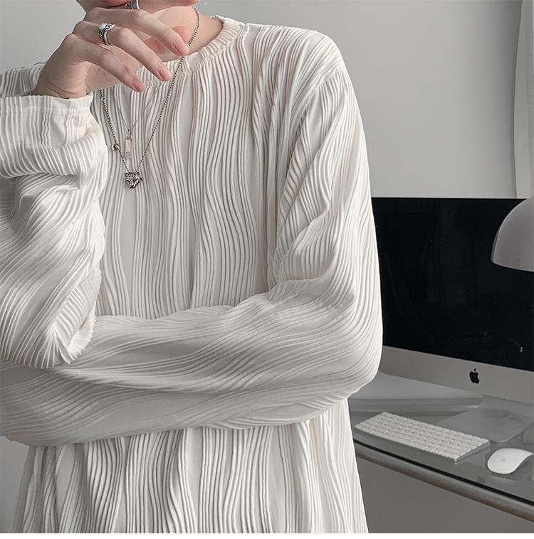 メンズシャツ　長袖シャツ　ブラウス　メンズトップス　2色　M-3XL