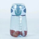 ミニサイズ 水筒 400ml ストロー付き かわいい ウォーターボトル スポーツボトル 目盛り ボトル 水筒 小容量 直飲み ポータブル ストロー スポーツウォーターボ(3)