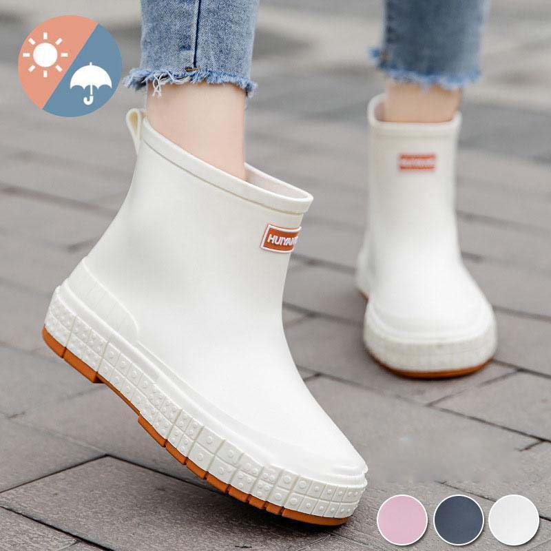 レインシューズ レディース レインブーツ 滑らない 防滑ソール 長靴 ショートブーツ 雨靴 カジュアル ペア 通勤 歩きやすい 疲れにくい キャンプ アウトドア