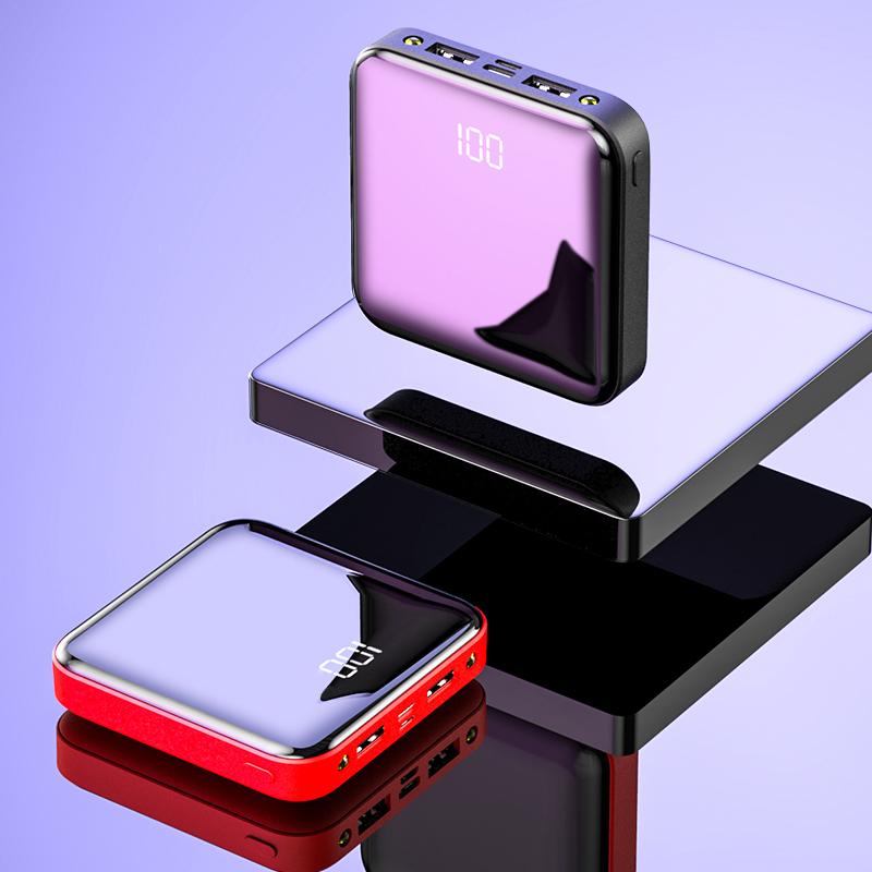 20000mAh大容量 モバイルバッテリー 急速充電 2A スマホ充電器 液晶画面 小型 軽量 USB2ポート 2台同時充電可能 PSE認証