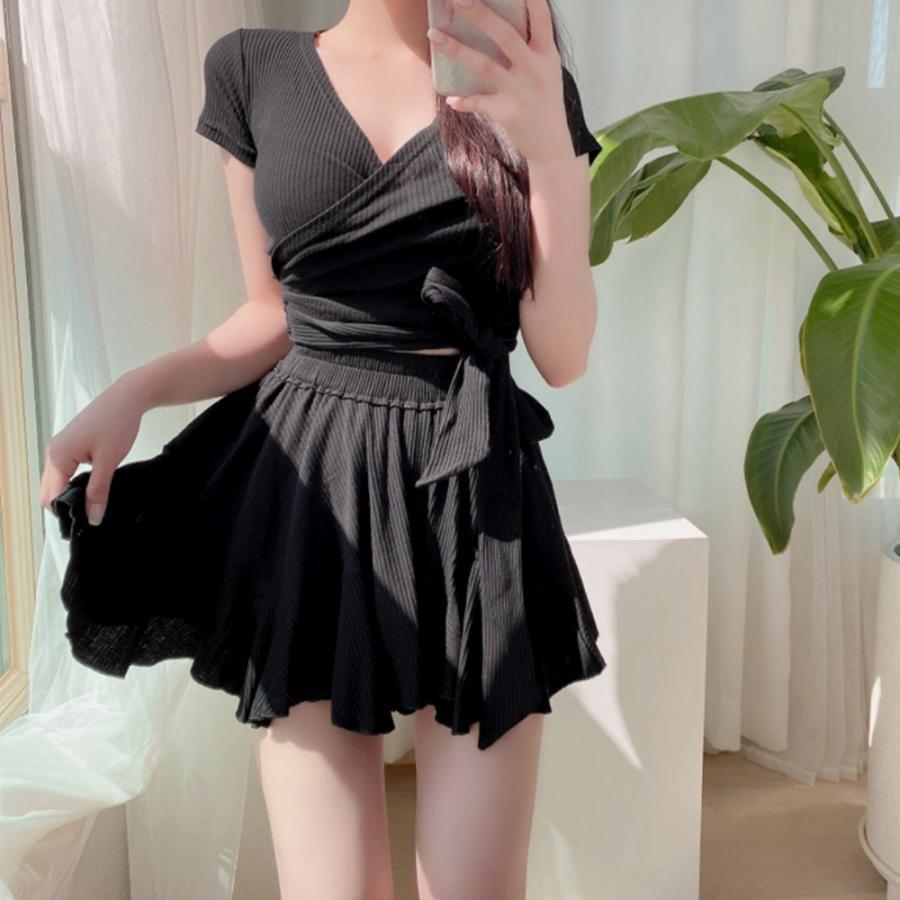 セパレート水着 夏 カシュクール風上下セット