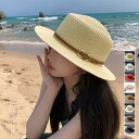 麦わら帽子 ストローハット カンカン帽子 リゾートハット夏海 サマー帽子 韓国風 紫外線対策 グッズ
