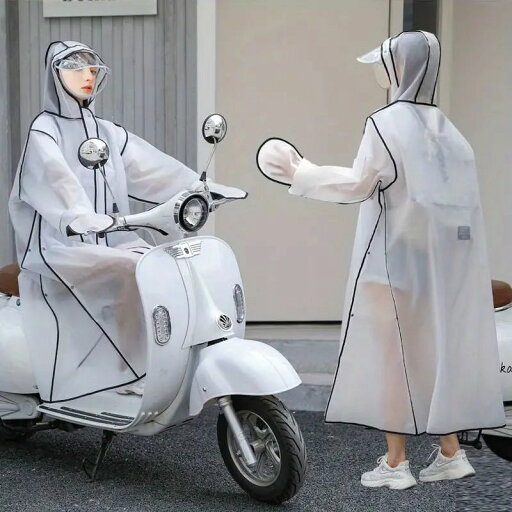 女性用ワンピースレインコート、ロングフルボディアンチレインライディングフルボディ統合レインポンチョ 女性用ワンピースレインコート、ロングフルボディアンチレインライディングフルボディ統合レインポンチョ