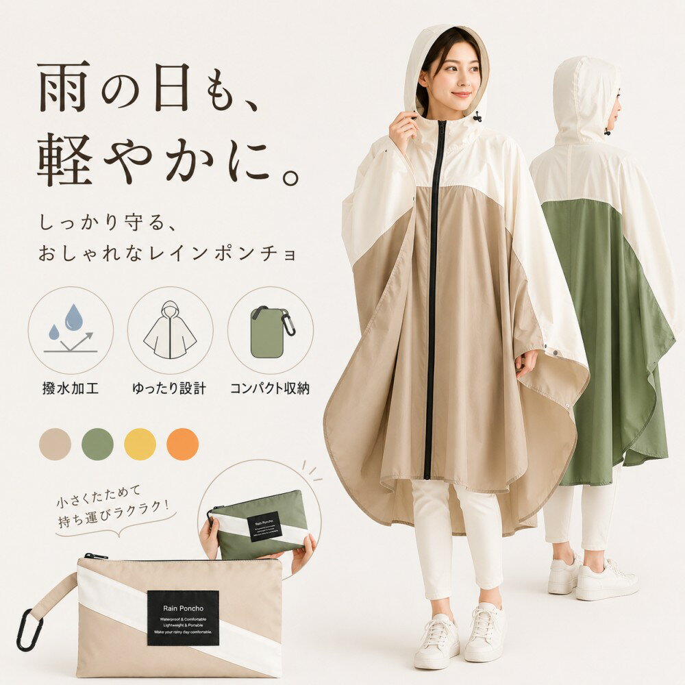樂天商城 - 【30％OFFクーポン配布中】 レインコート レディース フード付き レインコート 前開き レインウエア 雨具 自転車 ポンチョレインコート 軽量 レインコート 通学 通勤 旅行 撥水 速乾 収納付き 速乾レインコート おしゃれ リュック対風 超撥水 雨具 雨衣 梅雨対策 台風