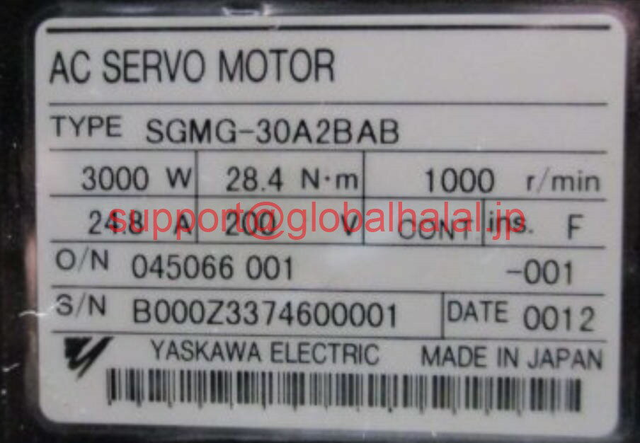 ViyKiōz YASKAWA T[{[^ SGMG-30A2BAB y6ۏ؁z