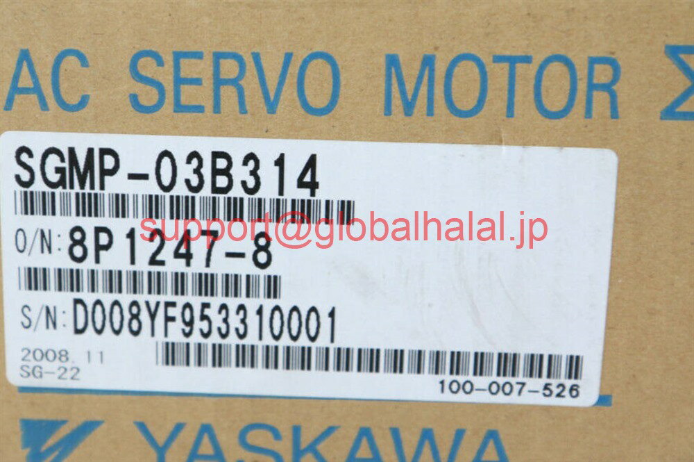 新品【東京発★適格請求書★税込】 YASKAWA サーボモーター SGMP-03B314 【6ヶ月保証】