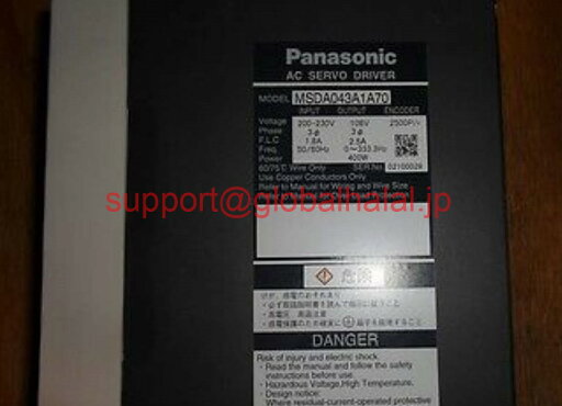 新品【東京発★適格請求書★税込】 Panasonic サーボドライバー MSDA043A1A70 【6ヶ月保証】 新品【東京発★適格請求書★税込】 Panasonic サーボドライバー MSDA043A1A70 【6ヶ月保証】