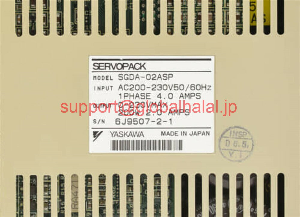 新品【東京発★適格請求書★税込】 YASKAWA サーボドライバー SGDA-02ASP 【6ヶ月保証】