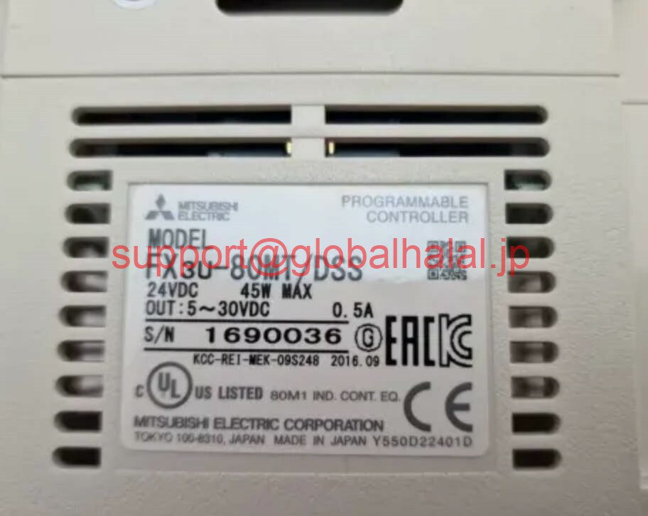 新品【東京発★適格請求書★税込】 三菱 シーケンサー FX3U-80MT/DSS 【6ヶ月保証】