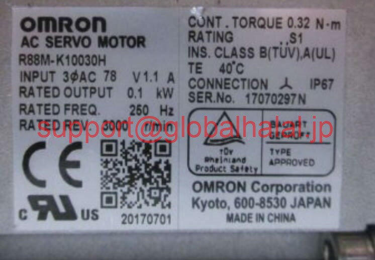 DELL - 新品【東京発★適格請求書★税込】 OMRON サーボモーター R88M-K10030H 【6ヶ月保証】
