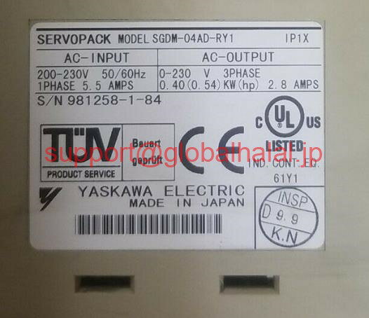 ViyKiōz YASKAWA T[{hCo[ SGDM-04AD-RY1 y6ۏ؁z