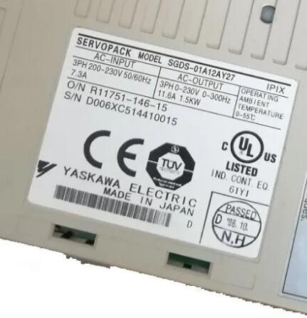 新品【東京発★適格請求書★税込】 YASKAWA サーボドライバー SGDS-01A12AY27 【6ヶ月保証】