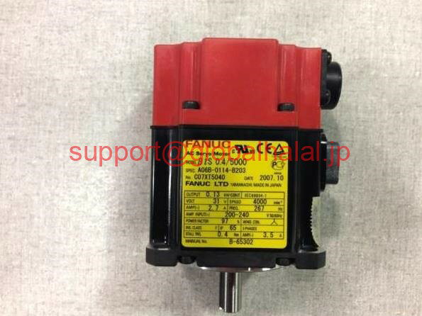 新品A06B-0114-B203 FANUC Motor with 64K serial encoder A06B0114B203