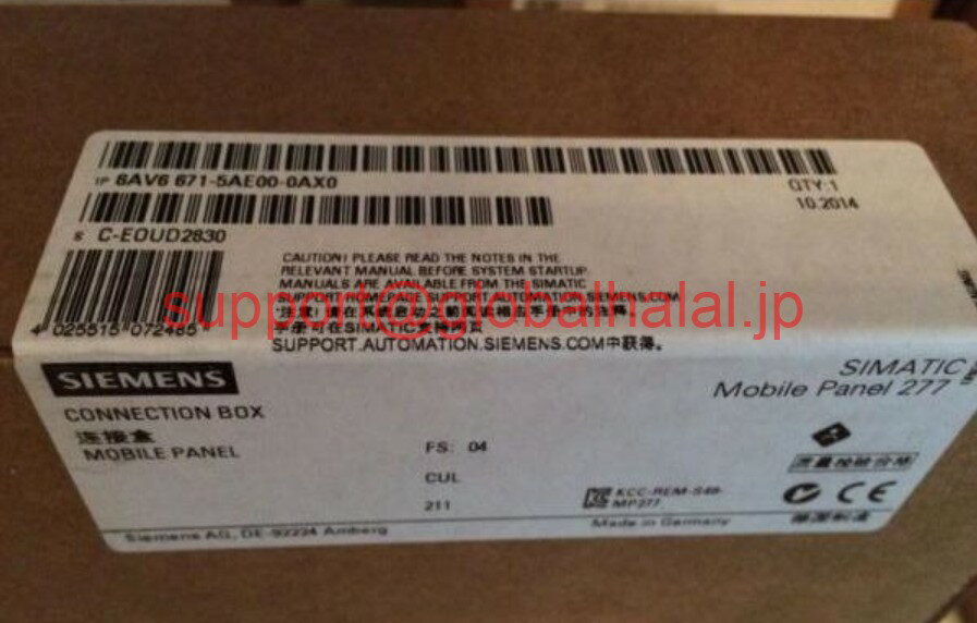 新品【東京発★適格請求書★税込】シーメンス SIEMENS 6AV6671-5AE00-0AX0 #ZL02【6ヶ月保証】