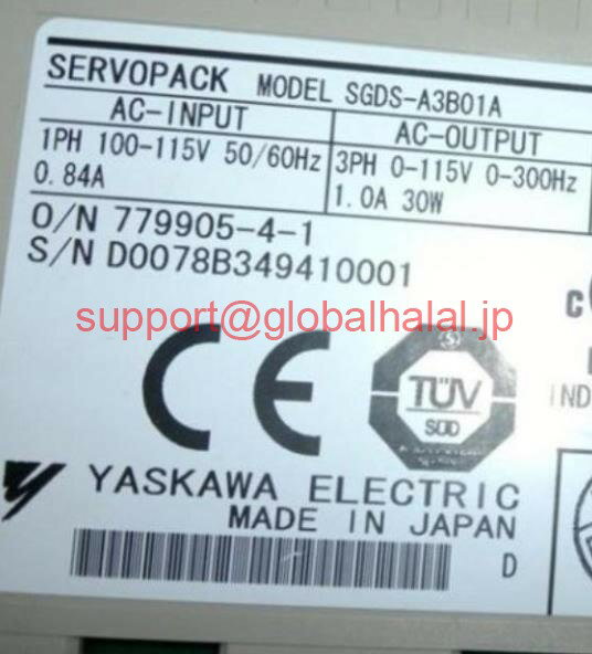 Rakuten - 新品【東京発★適格請求書★税込】YASKAWA SGDS-A3B01A (Used, good working condition) SGDS-A3BO1A【6ヶ月保証】