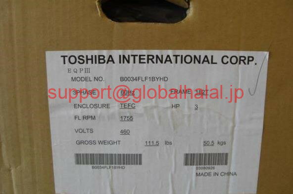 乐天商城 - 新品【東京発★適格請求書★税込】Toshiba B0034FLF1BYHD Electric Motor 3HP 1800 RPM 460V 182T TEFC【6ヶ月保証】