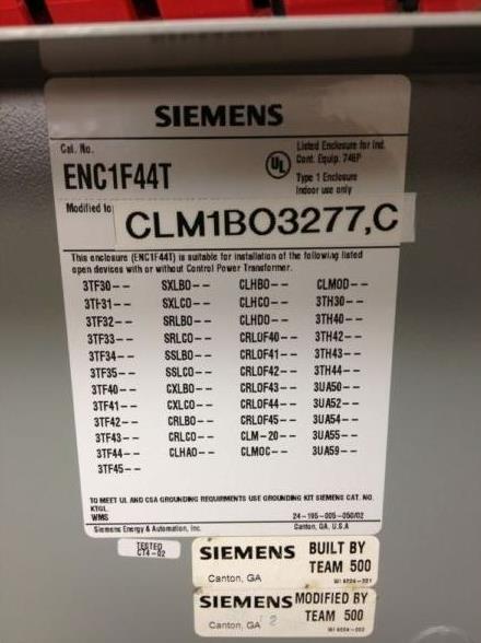 楽天Global Halal Japan新品【東京発★適格請求書★税込】シーメンス SIEMENS CLM1BO3277 3 POLE 20 AMP 277V COIL LIGHTING CONTACTOR H/O/A NEMA 1【6ヶ月保証】