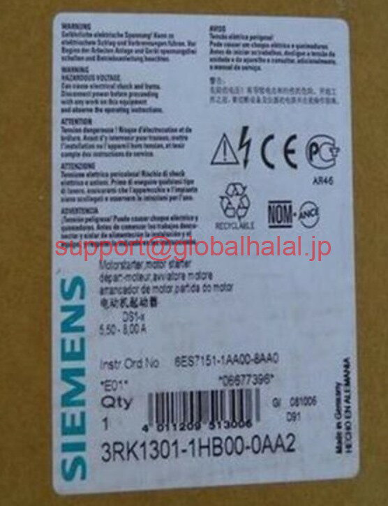 新品【東京発★適格請求書★税込】シーメンス SIEMENS Starter Terminal 3RK1301-0HB00-0AA2【6ヶ月保証】