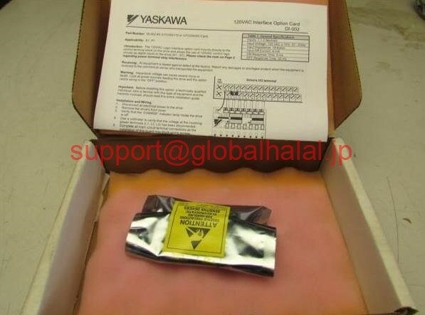 新品【東京発★適格請求書★税込】YASKAWA DI-002 OPTION KIT DI 120VAC INTERFACE E7P7 UTC000110 REV.0 M/OFFER【6ヶ月保証】