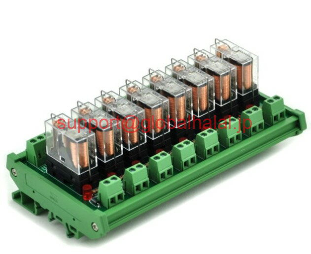 DELL - 新品【東京発★適格請求書★税込】DIN Rail Mount 8 SPDT 16A Power Relay Module Controller ,OMRON PLC Machinery 24V オムロン【6ヶ月保証】