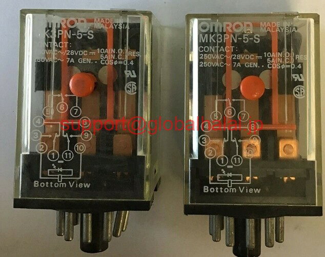 新品(2個) Omron MK3PN-5-S Relays 250VAC 28VDC 10A オムロン