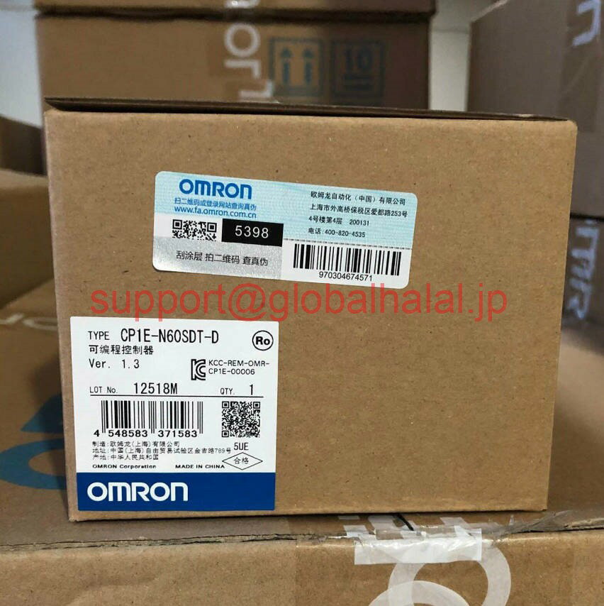 新品【東京発★適格請求書★税込】OMRON/オムロン 　CPUユニット　CP1E-N60SDT-D　【6ヶ月保証】