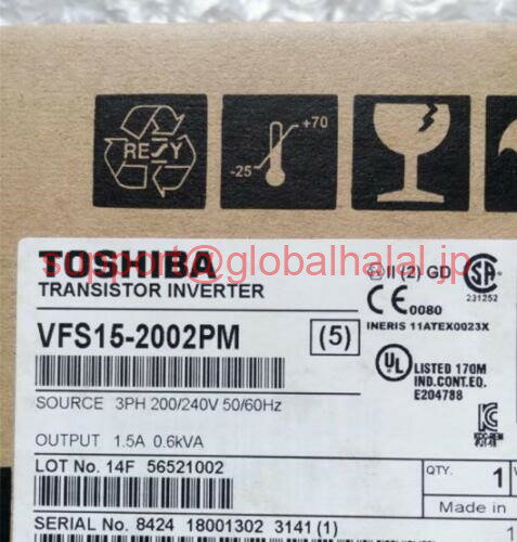 新品【東京発★適格請求書★税込】TOSHIBA インバーター VFS15-2002PM【6ヶ月保証】