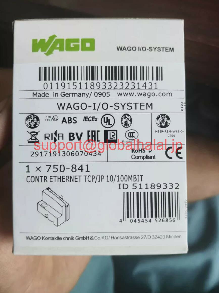 NEC - 新品【東京発★適格請求書★税込】WAGO 750-841コントローラーイーサネットPLCモジュール| 750-841 【6ヶ月保証】