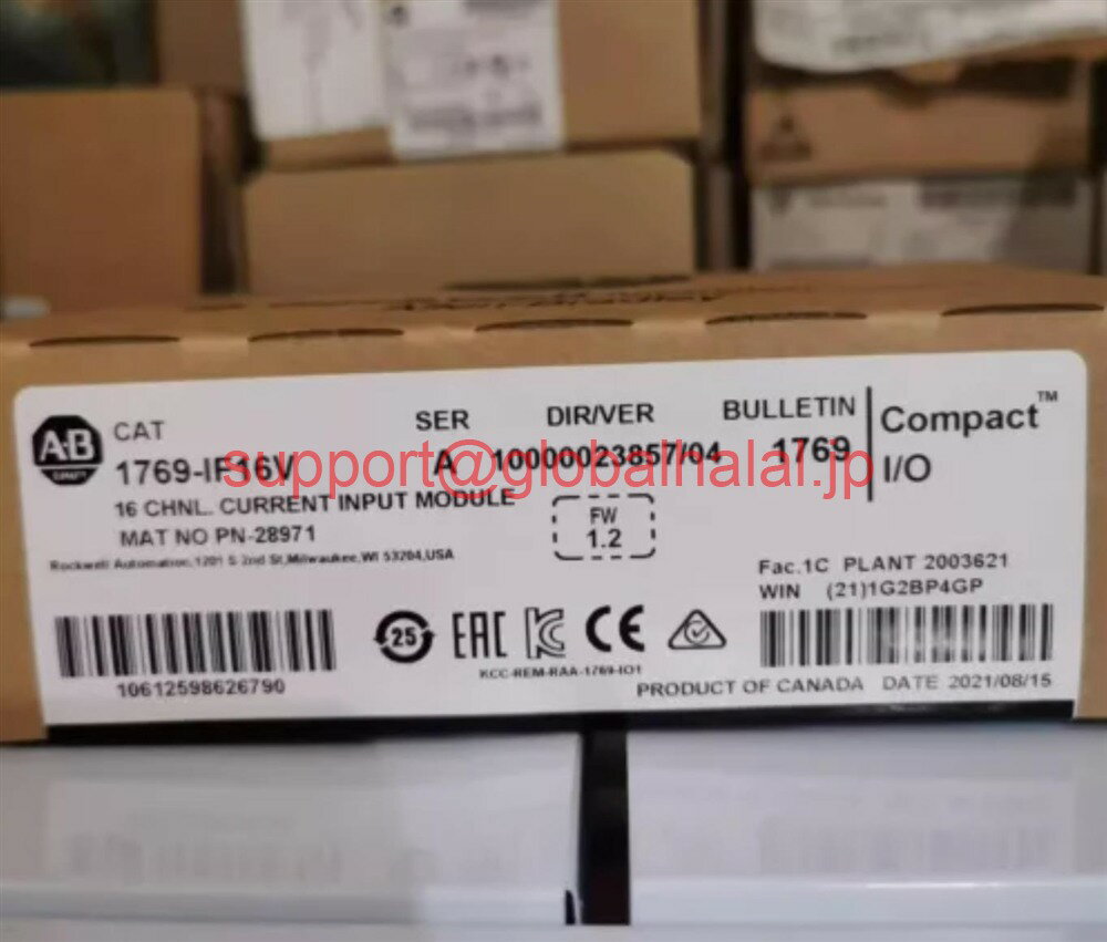 21 inches+ - 新品【東京発★適格請求書★税込】Allen-Bradley 1769-IF16V SER A コンパクト I/O 16 チャンネル入力モジュール 【6ヶ月保証】