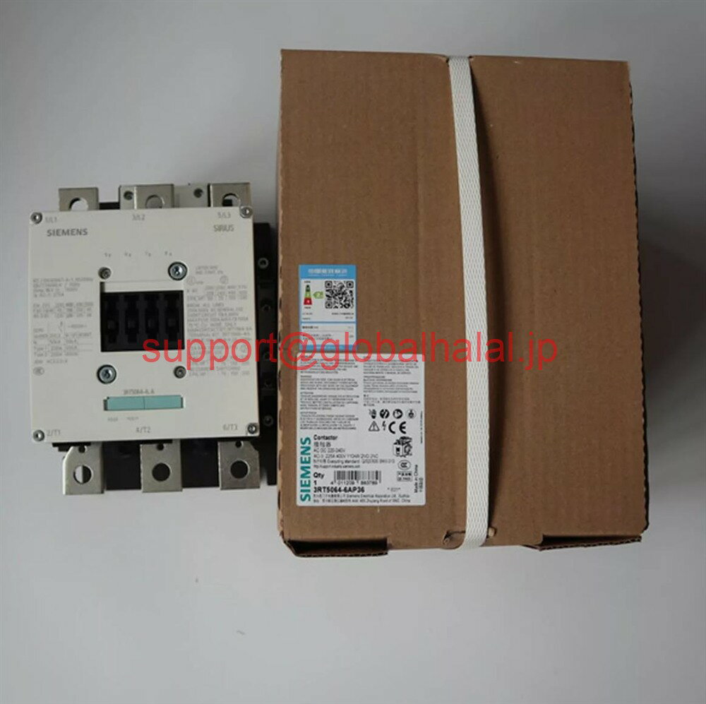 新品【東京発★適格請求書★税込】ACまたは3RT5064-6AP36 3RT5064-6AP36 DC220V 225A【6ヶ月保証】