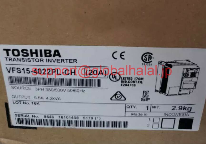 Rakuten - 新品【東京発★適格請求書★税込】インバーターVFS15-4004PL1-CH 3相400V/0.4KW の新規 【6ヶ月保証】