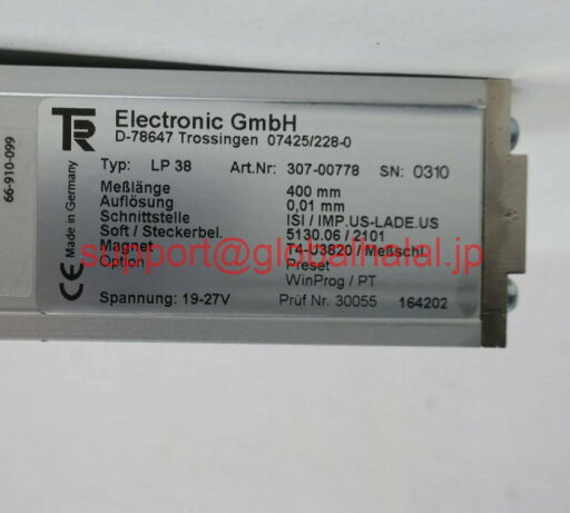 新品【東京発★適格請求書★代引可】TR Electronic LP38 307-00778 Travel Transducer 19-27V 【6ヶ月保証】 新品【東京発★適格請求書★代引可】TR Electronic LP38 307-00778 Travel Transducer 19-27V 【6ヶ月保証】