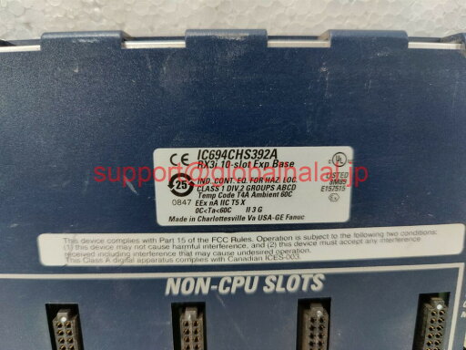 新品【東京発★適格請求書★代引可】GE FANUC IC694CHS392A 10-SLOT拡張IC694CHS392 【6ヶ月保証】 新品【東京発★適格請求書★代引可】GE FANUC IC694CHS392A 10-SLOT拡張IC694CHS392 【6ヶ月保証】
