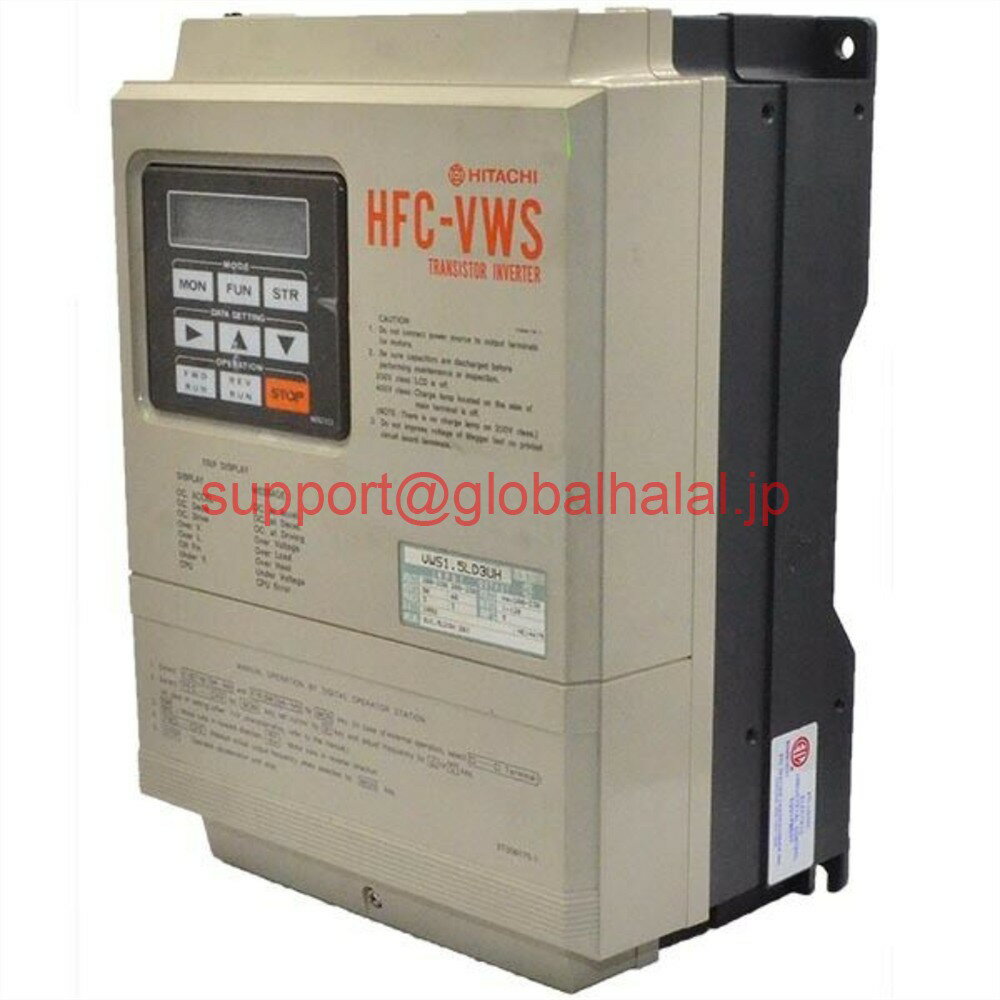 新品【東京発★適格請求書★代引可】VWS1.5LD3UH HITACHI 5A 230V 1.5HPトランジスタインバーター - SA 【6ヶ月保証】