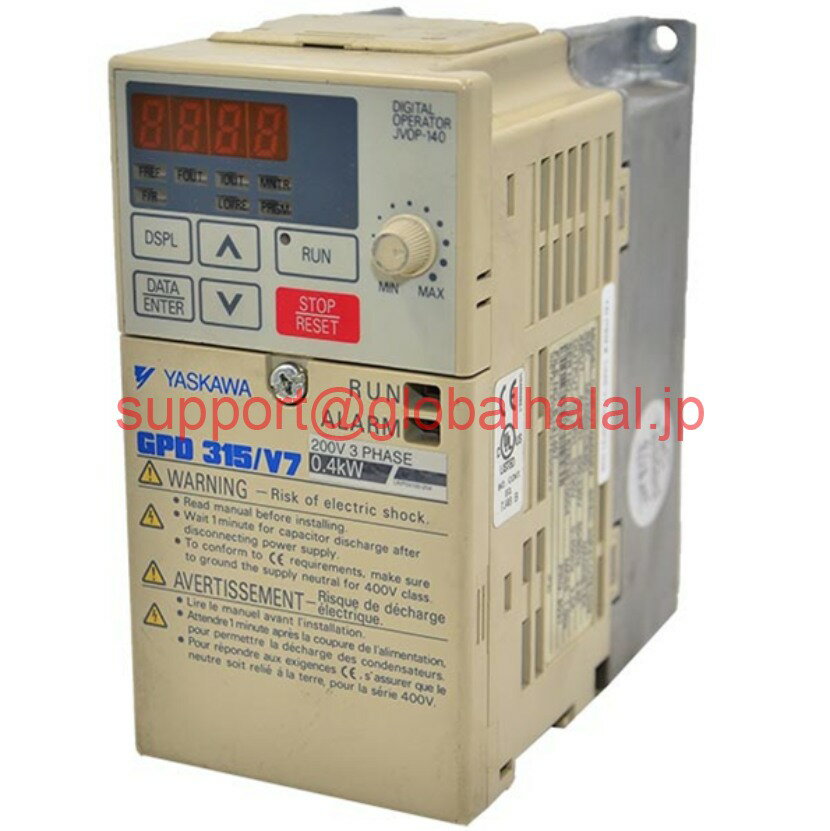 新品【東京発★適格請求書★代引可】Yaskawa CIMR-V7AM20P4 AC DRIVE 3 PH、200-230VAC 50/ 60Hz 3.9A(W/マニュアル) 【6ヶ月保証】